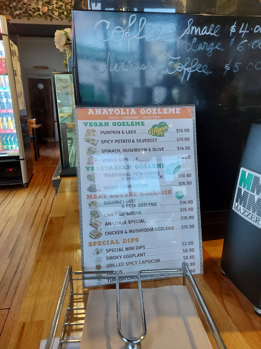 Menu, Anatolia Tantuni