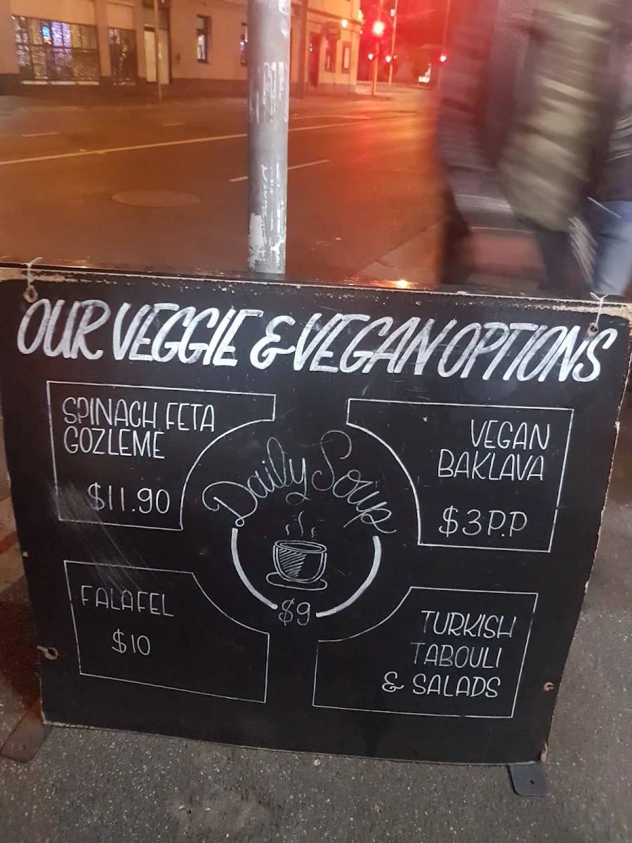Menu, Anatolia Tantuni