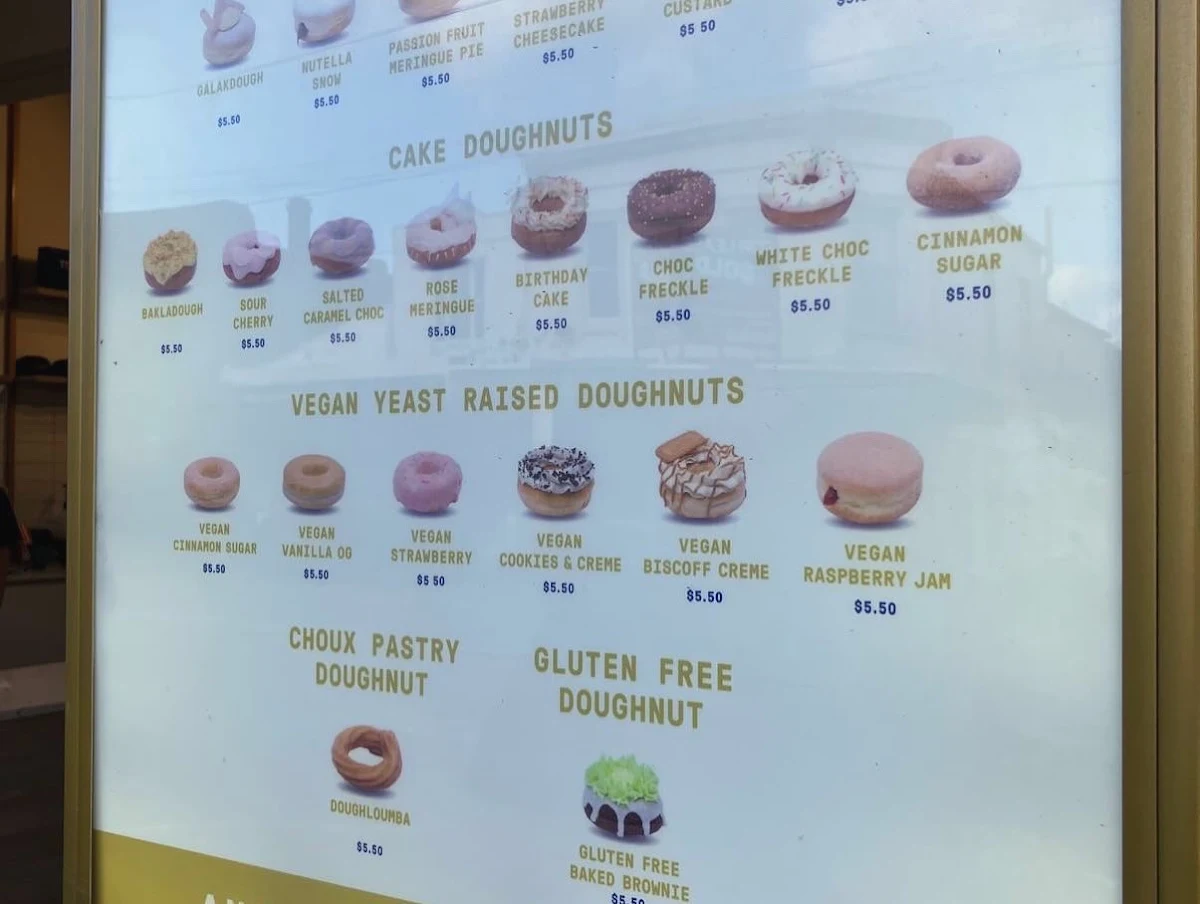 Menu, TODCO - The Oakleigh Doughnut Co (Richmond)