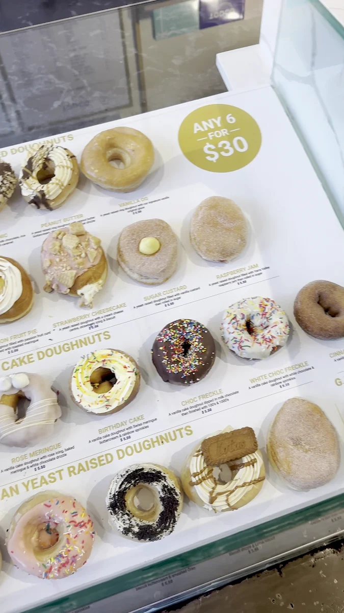 Menu, TODCO - The Oakleigh Doughnut Co (Richmond)
