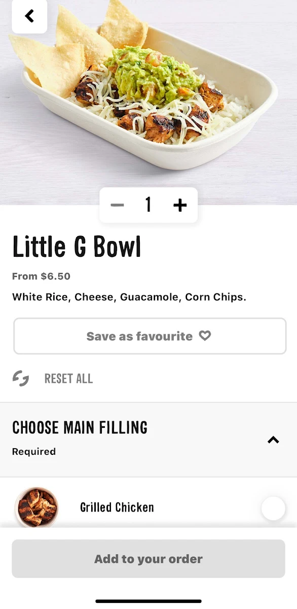 Menu, Guzman y Gomez - Toowong Village