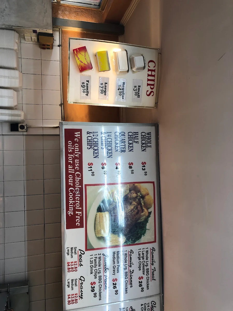 Menu, Red Rock Charcoal Chicken
