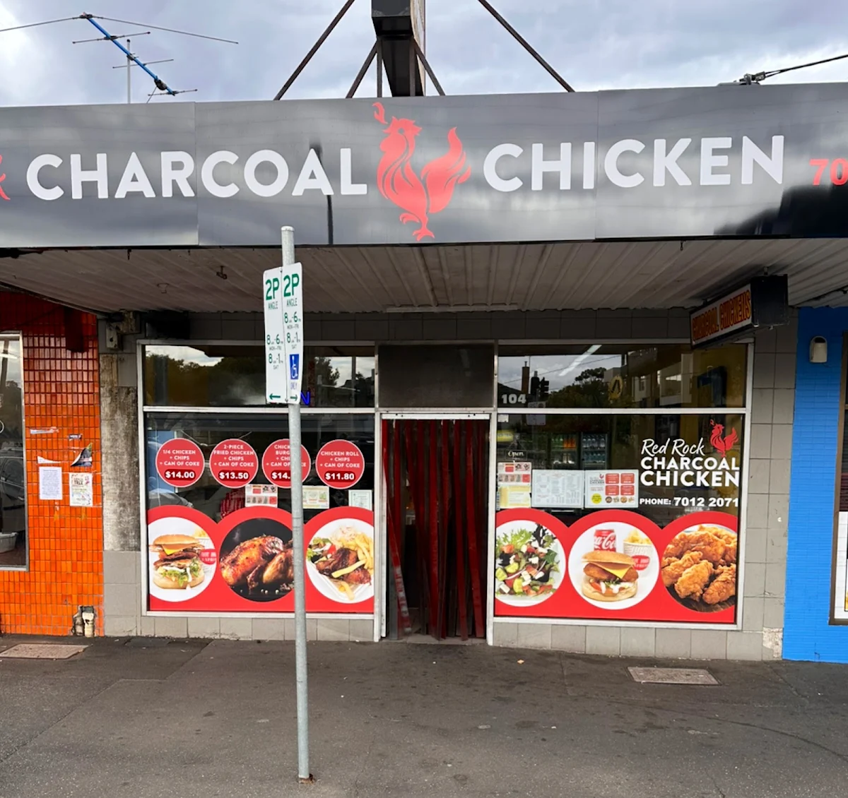 Menu, Red Rock Charcoal Chicken