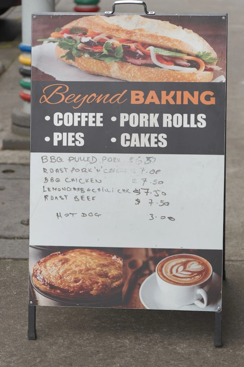 Menu, Beyond Baking