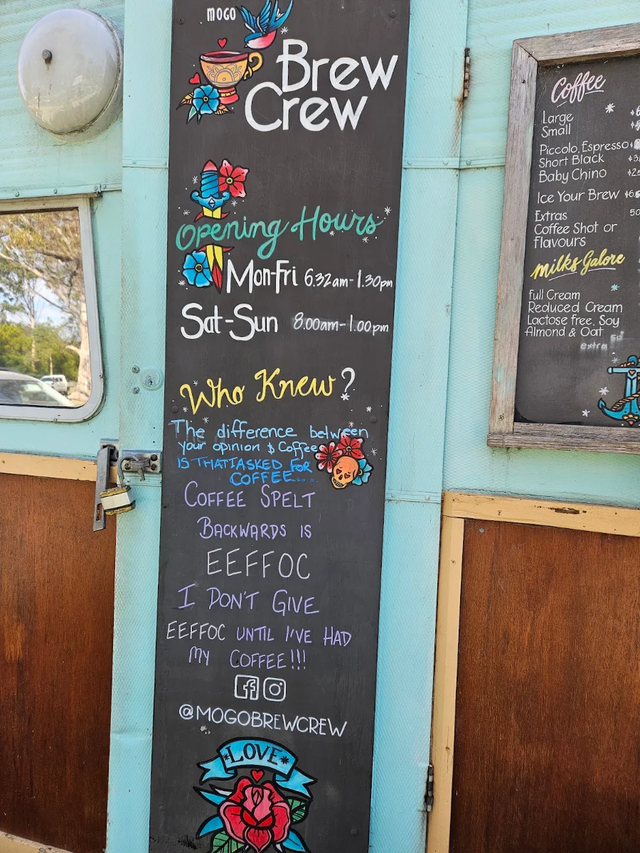 Menu, Mogo Brew Crew