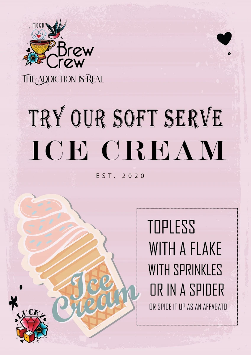 Menu, Mogo Brew Crew