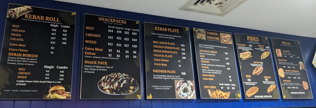 Menu, Anatolian Breeze