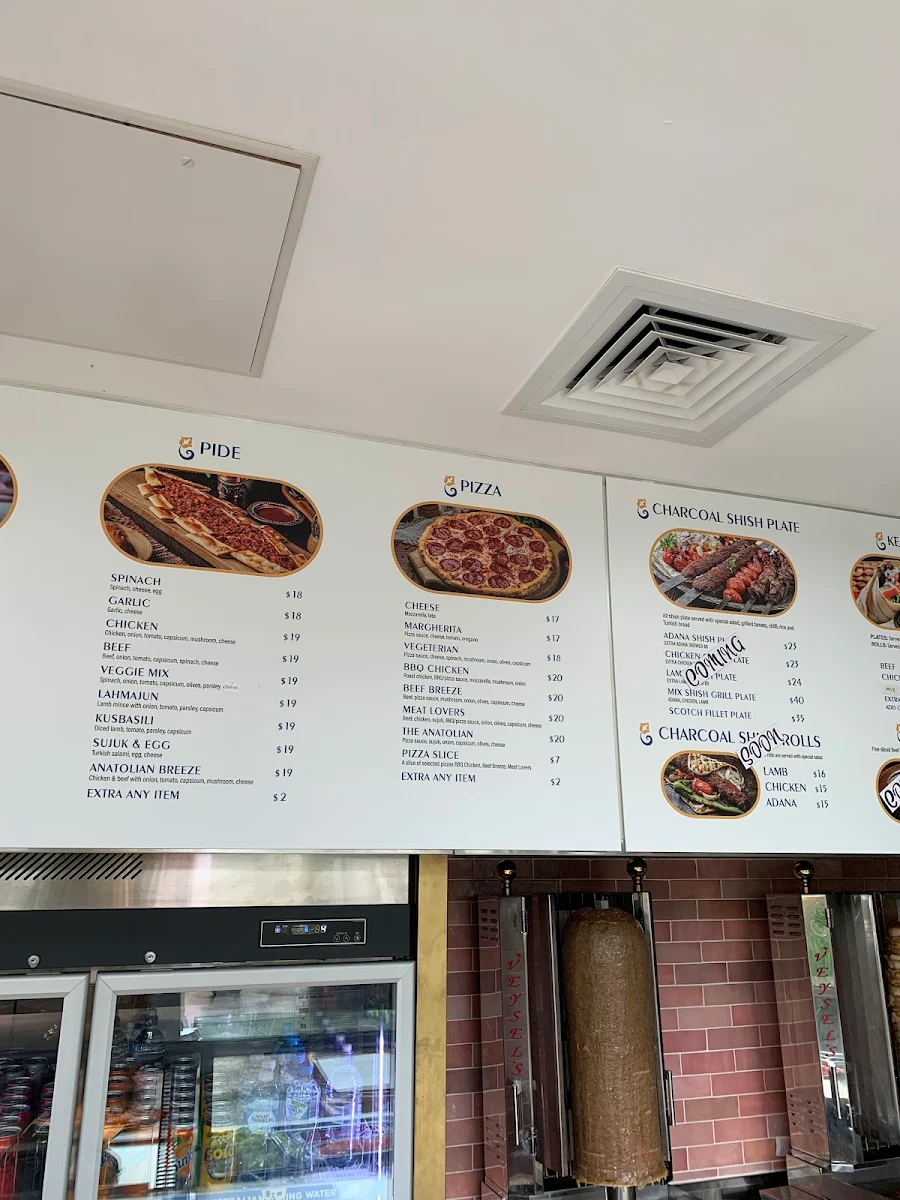 Menu, Anatolian Breeze
