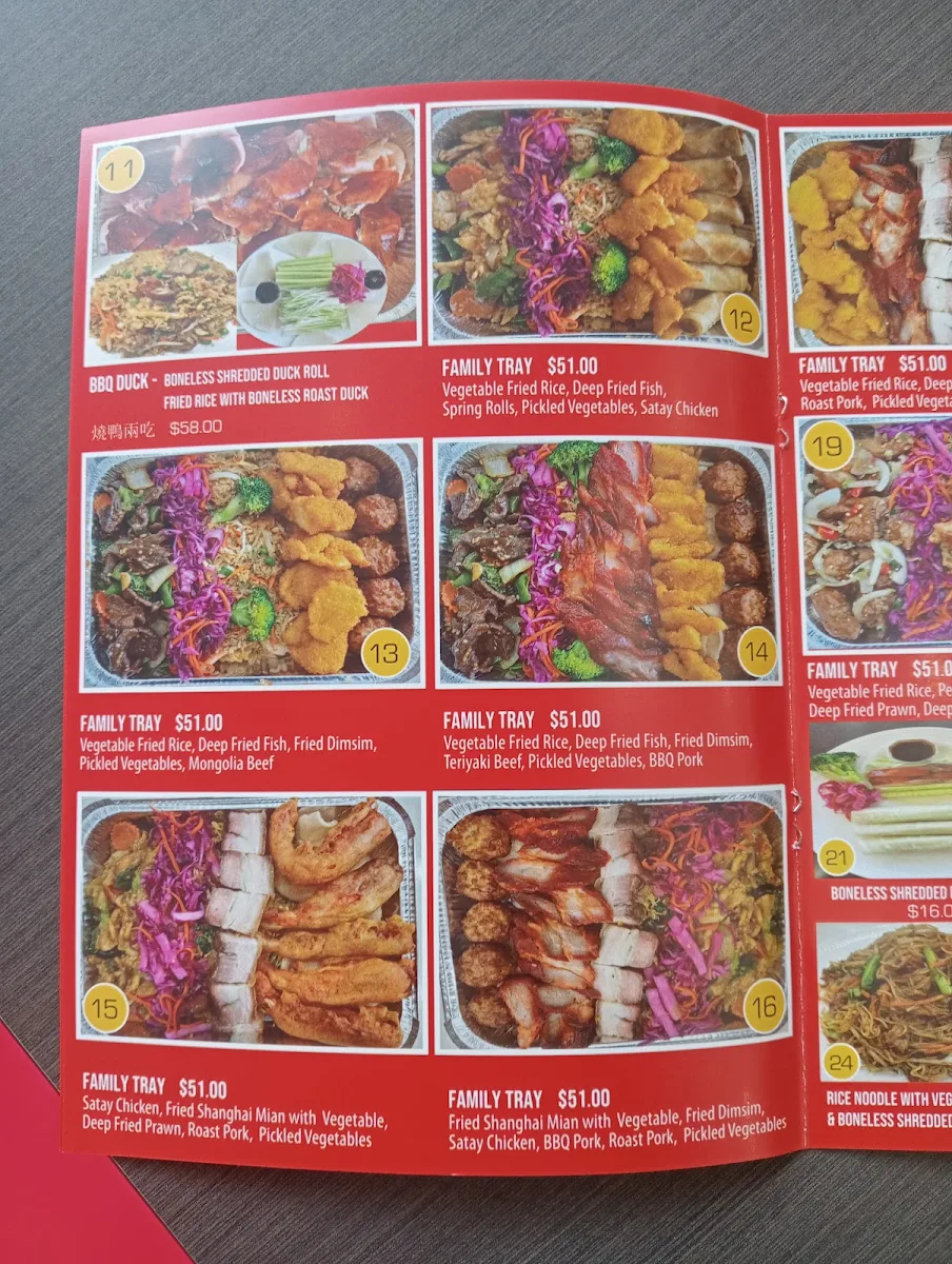 Menu, Noodle Paradise Jordan Springs