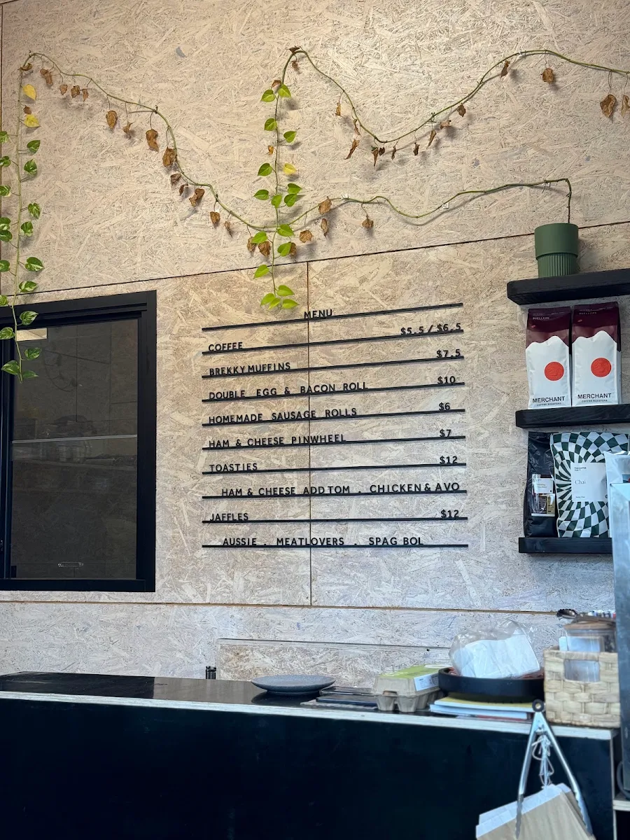Menu, The Giddy Up Cafe