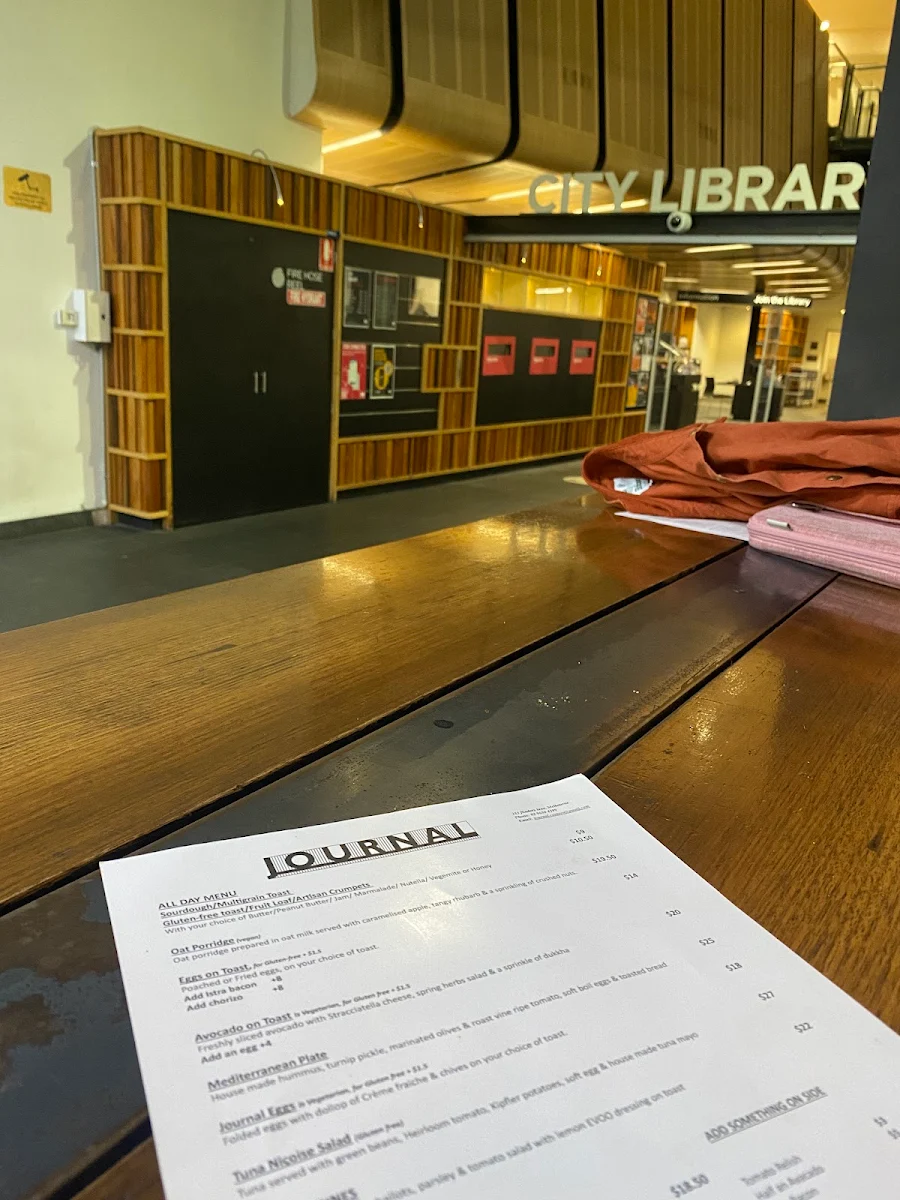 Menu, The Journal Cafe