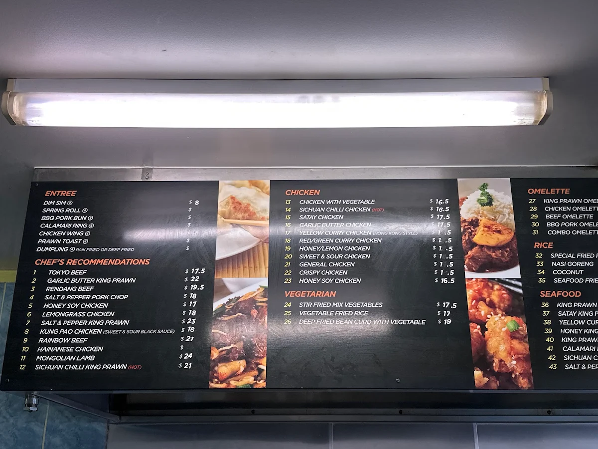 Menu, FantasyWok