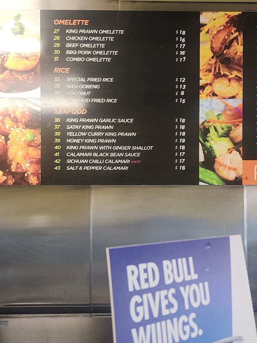 Menu, FantasyWok