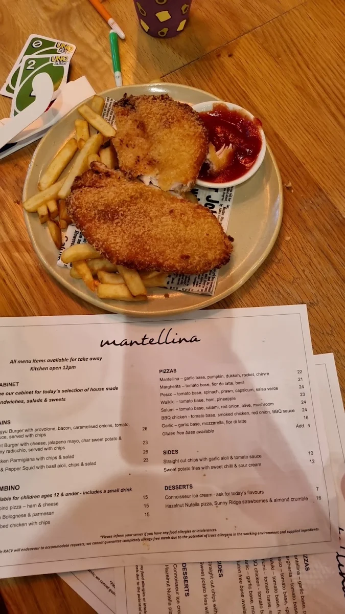 Menu, Mantellina