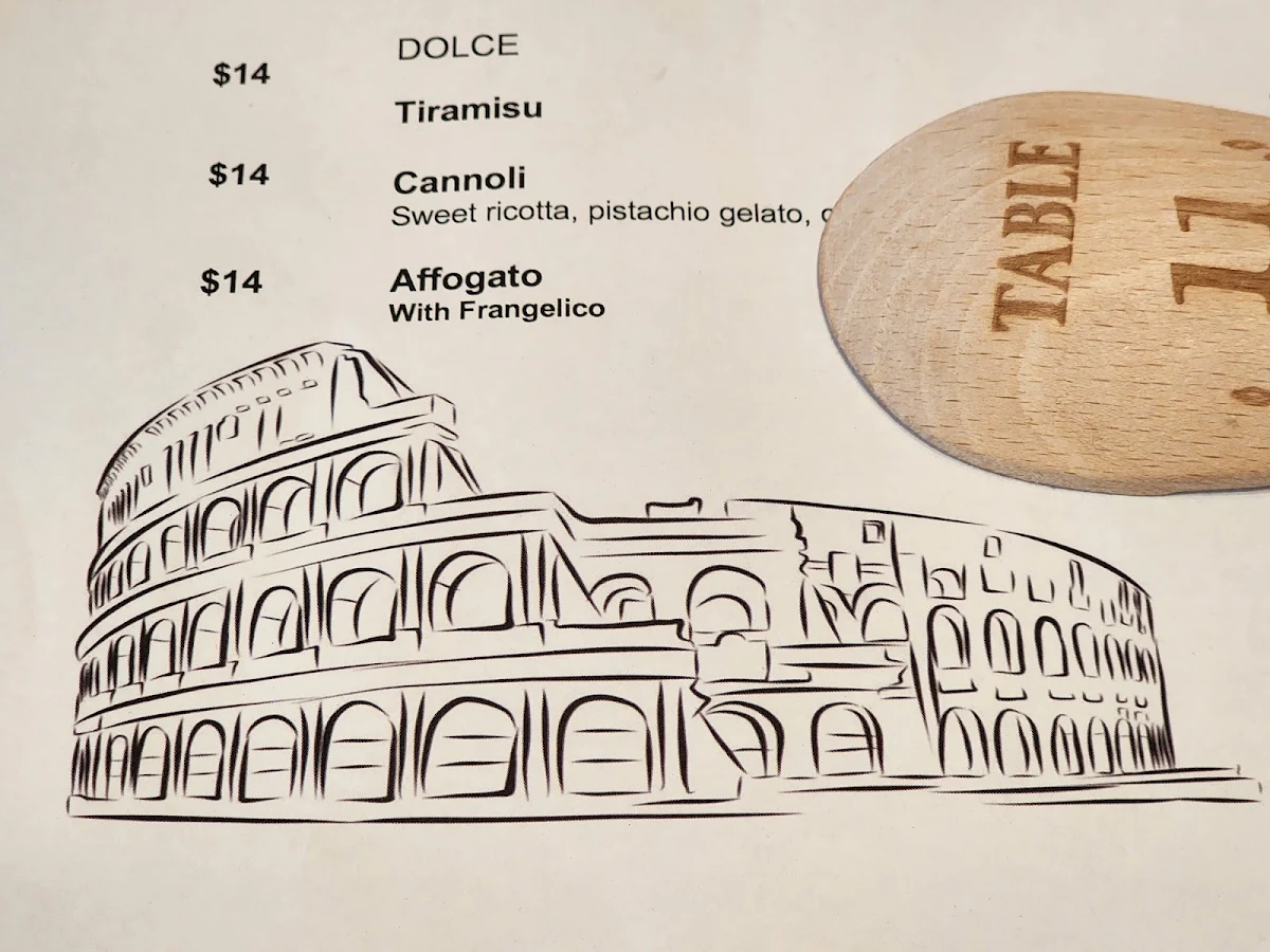 Menu, Mantellina