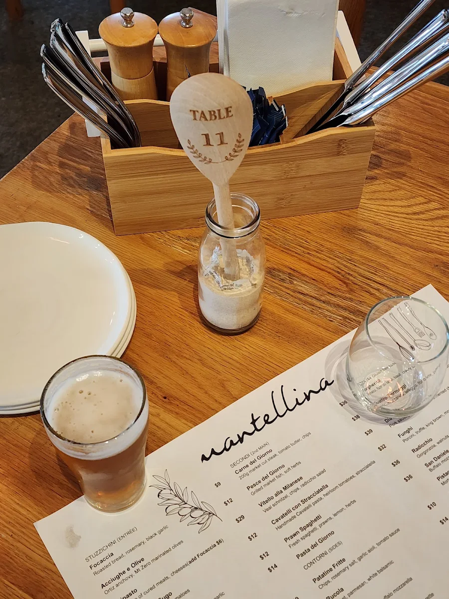 Menu, Mantellina