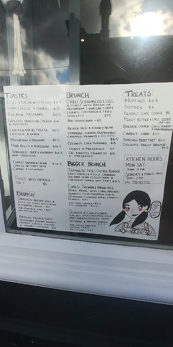 Menu, Sonny Ray