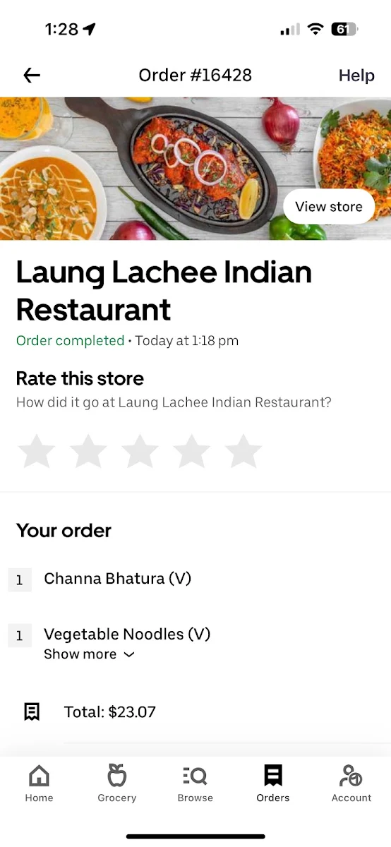 Menu, Laung Lachee Indian Restaurant