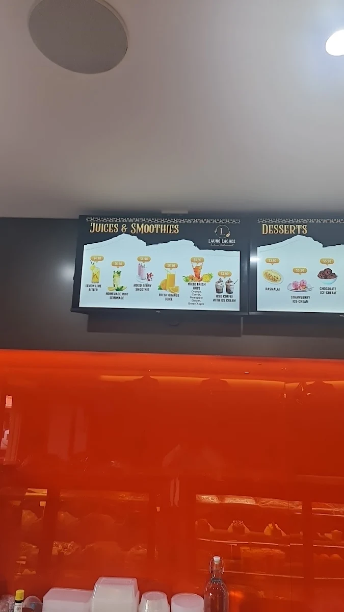 Menu, Laung Lachee Indian Restaurant