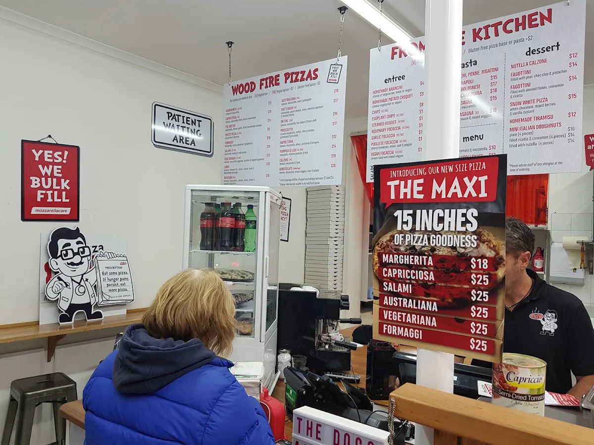 Menu, The Pizza Doctor