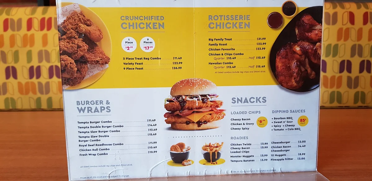 Menu, Chicken Treat Jandakot