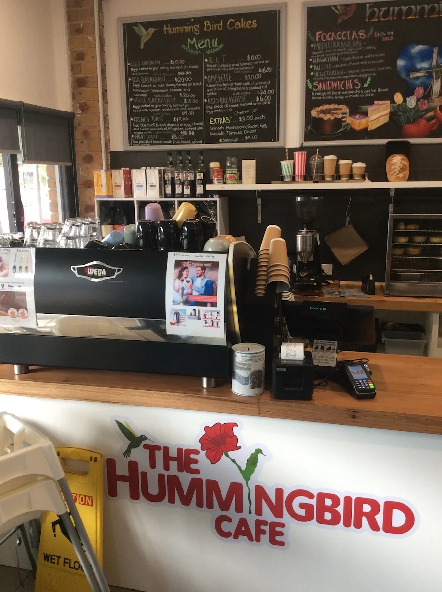 Menu, Humming Bird Dutch Cakes & Coffee