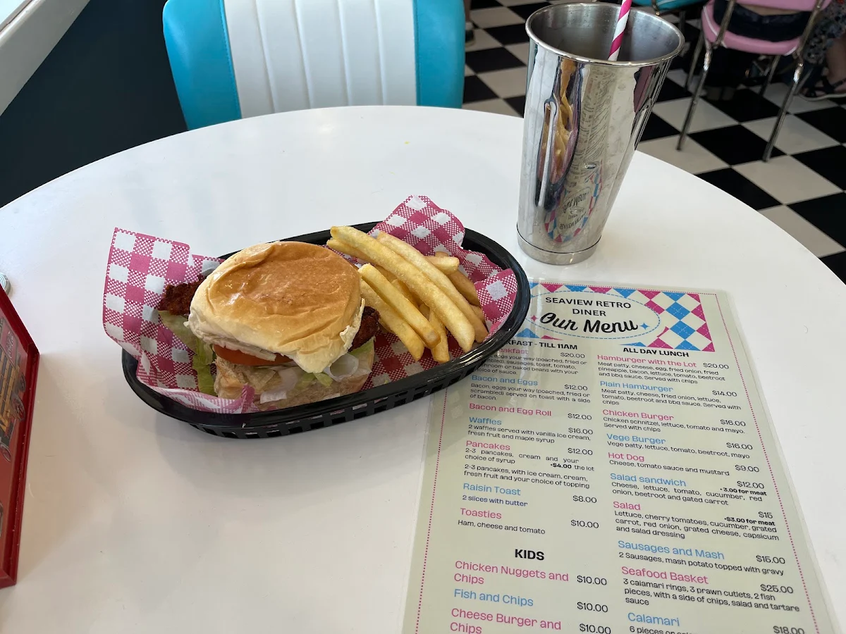 Menu, Seaview Retro Diner