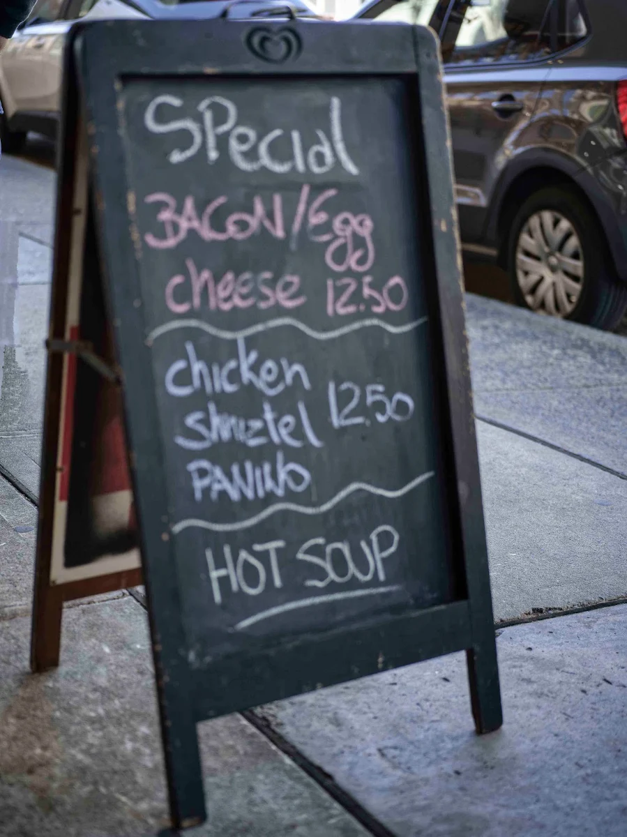 Menu, Deli on Waterloo