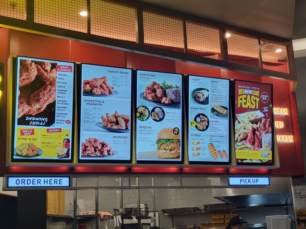 Menu, Nene Chicken Doncaster