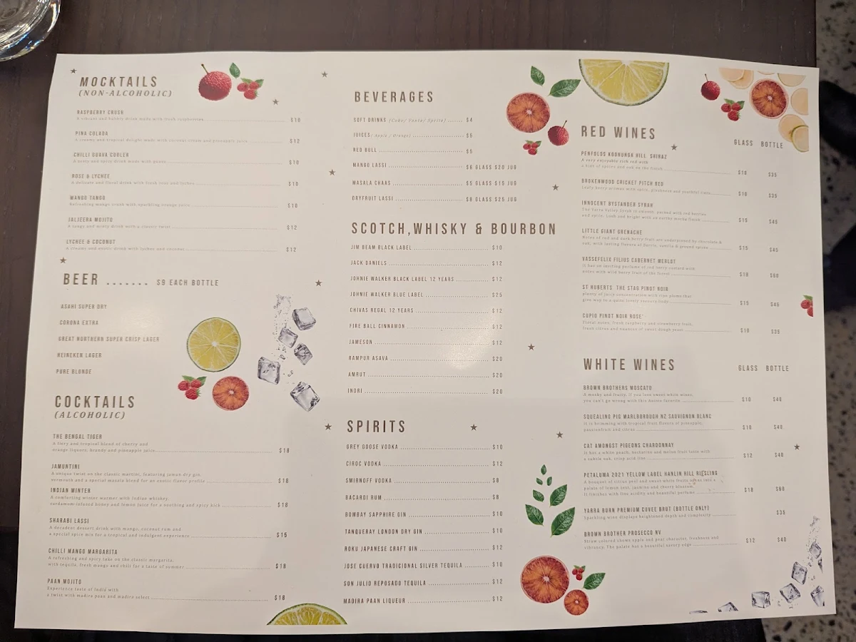 Menu, Lala's Kitchen - Cranbourne West