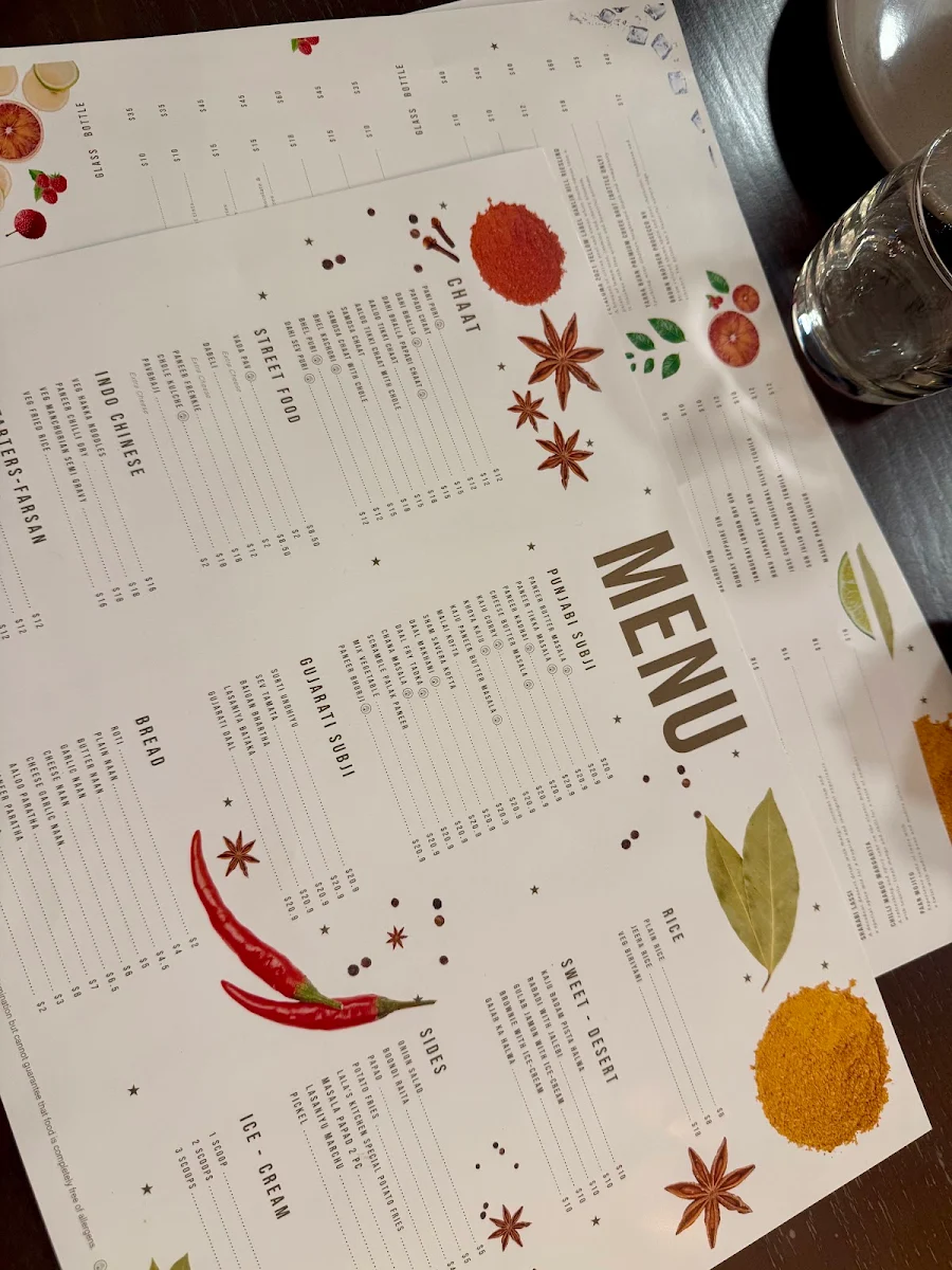Menu, Lala's Kitchen - Cranbourne West