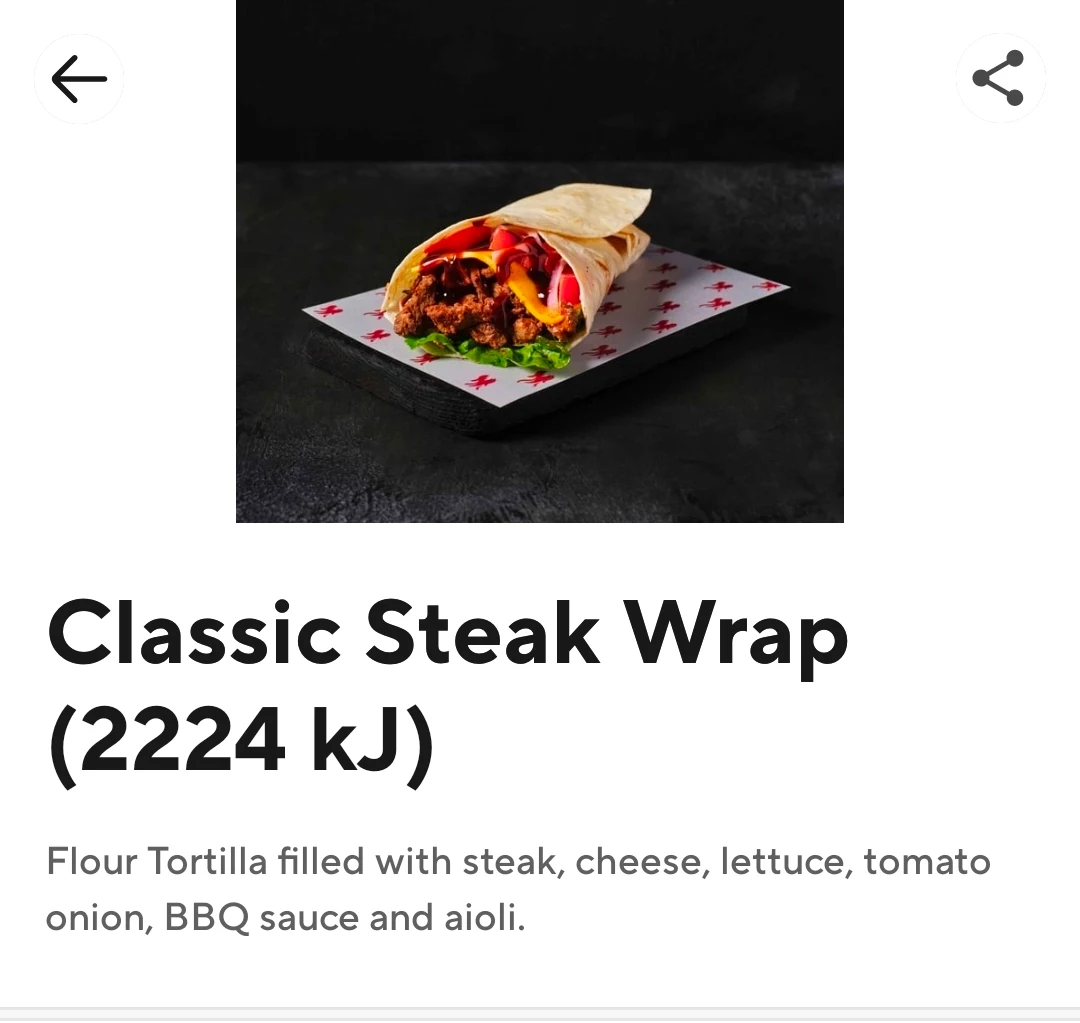 Menu, Burrito Bar Spring Hill