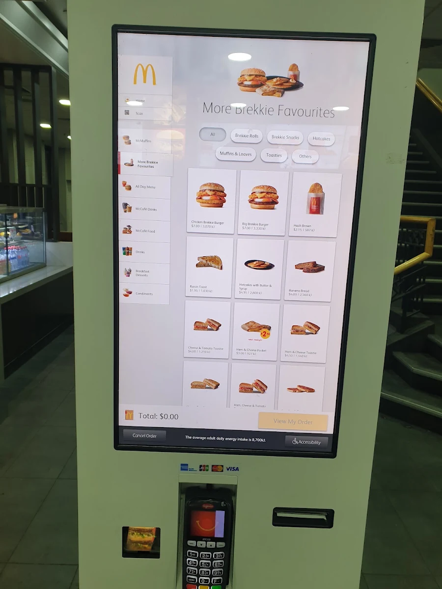 Menu, McDonald's Victoria Markets