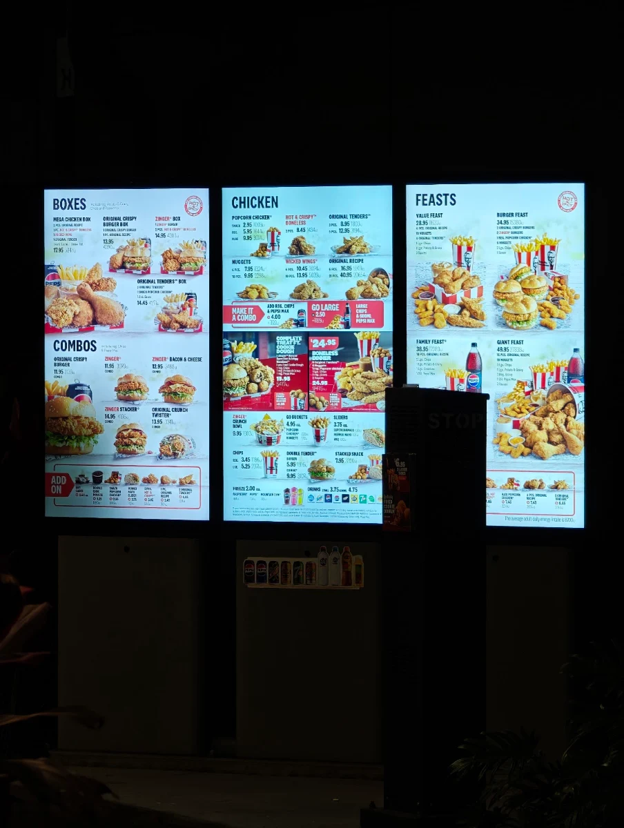 Menu, KFC Coorparoo