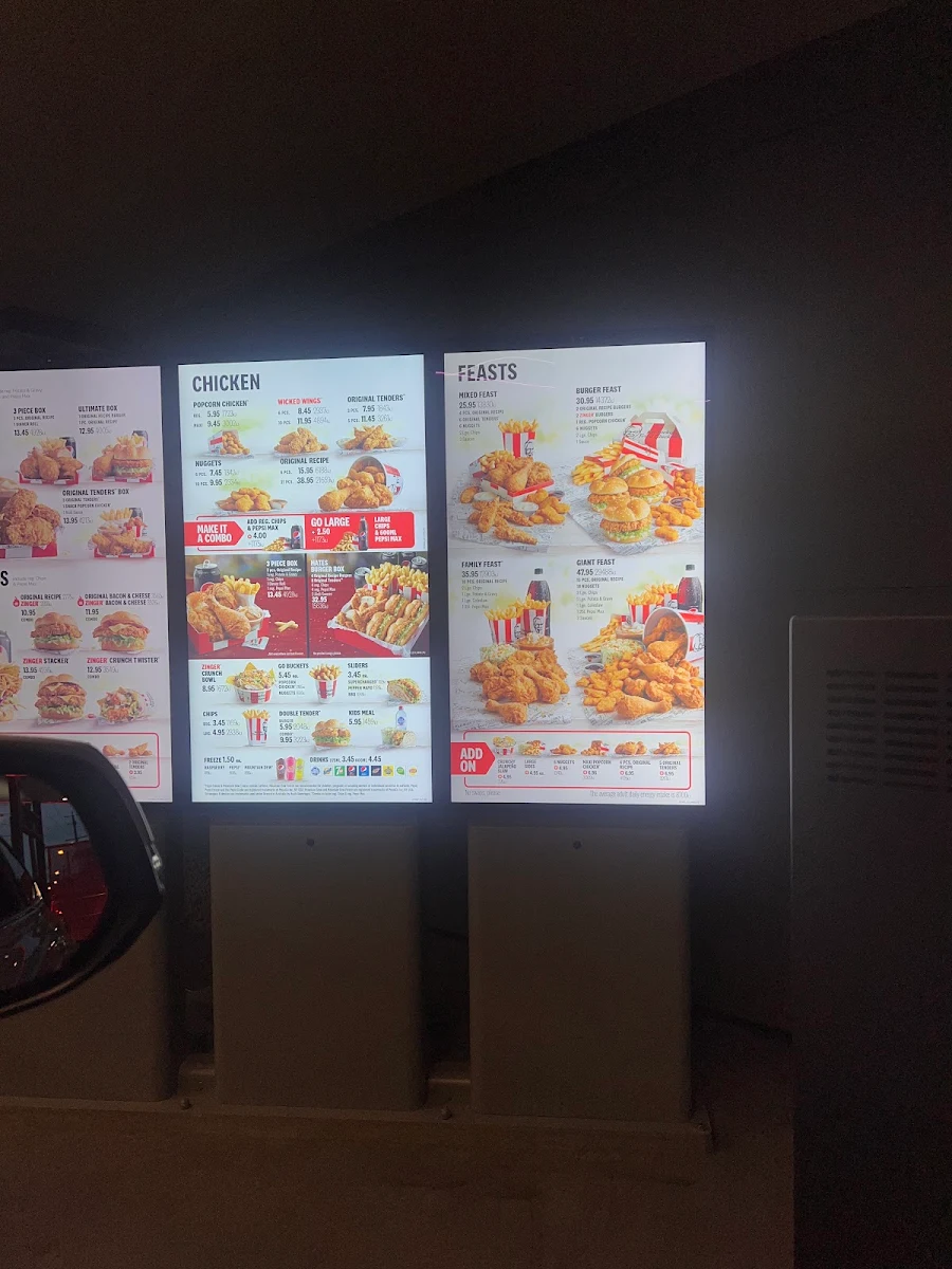 Menu, KFC Coorparoo