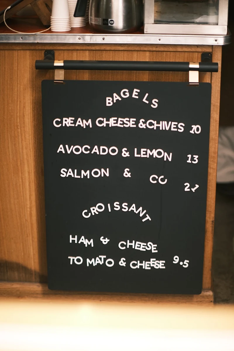 Menu, Traveller Coffee