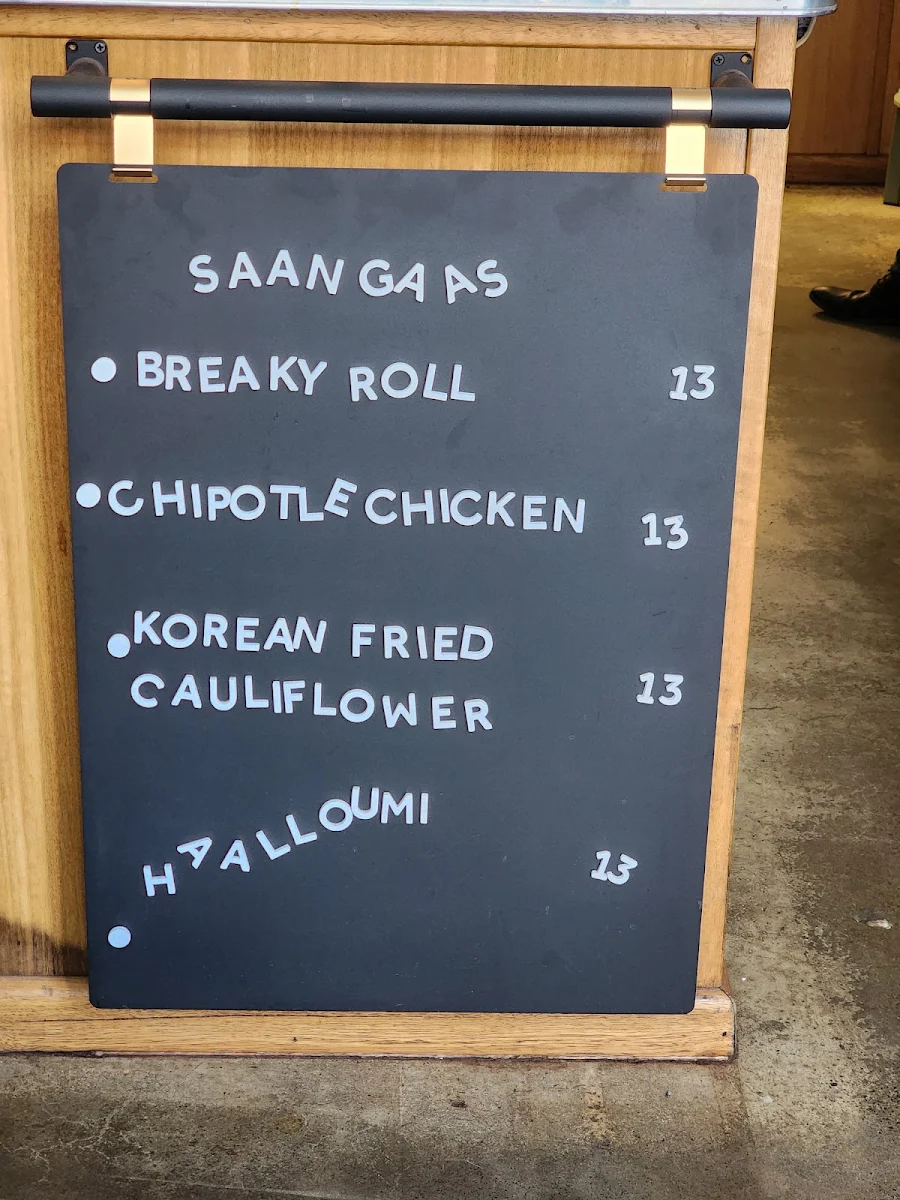 Menu, Traveller Coffee