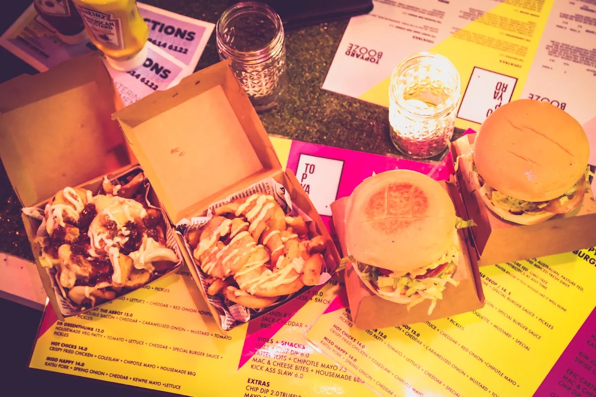 Menu, Top Yard Rooftop