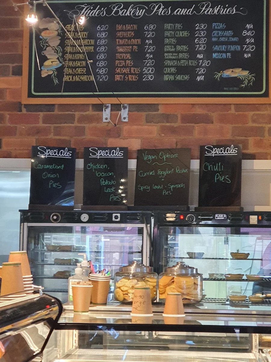 Menu, Hides Bakery