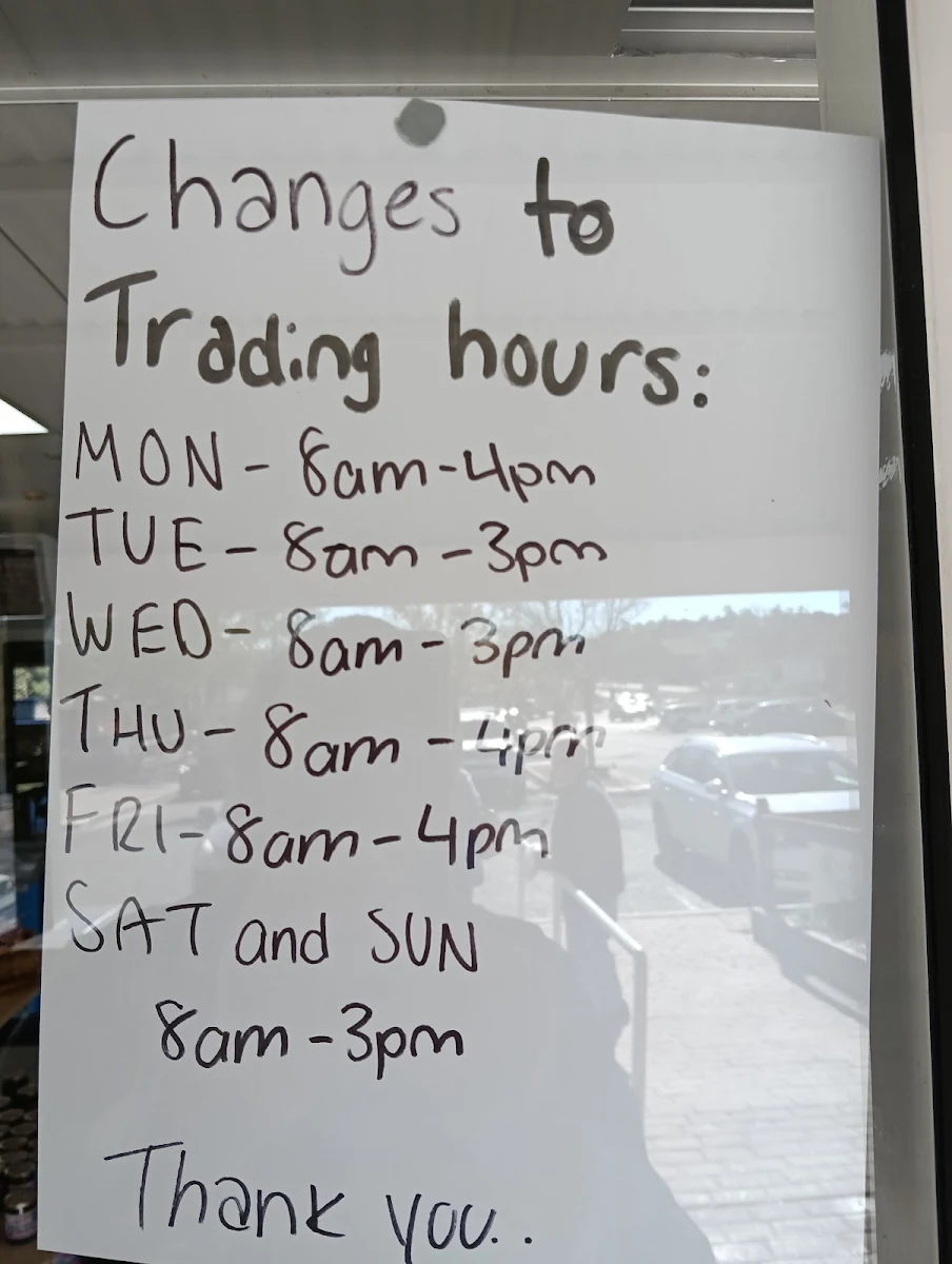 Menu, Sally’s Place