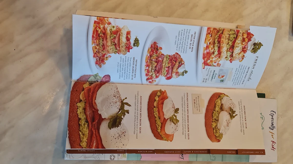 Menu, Dôme Café - Kwinana