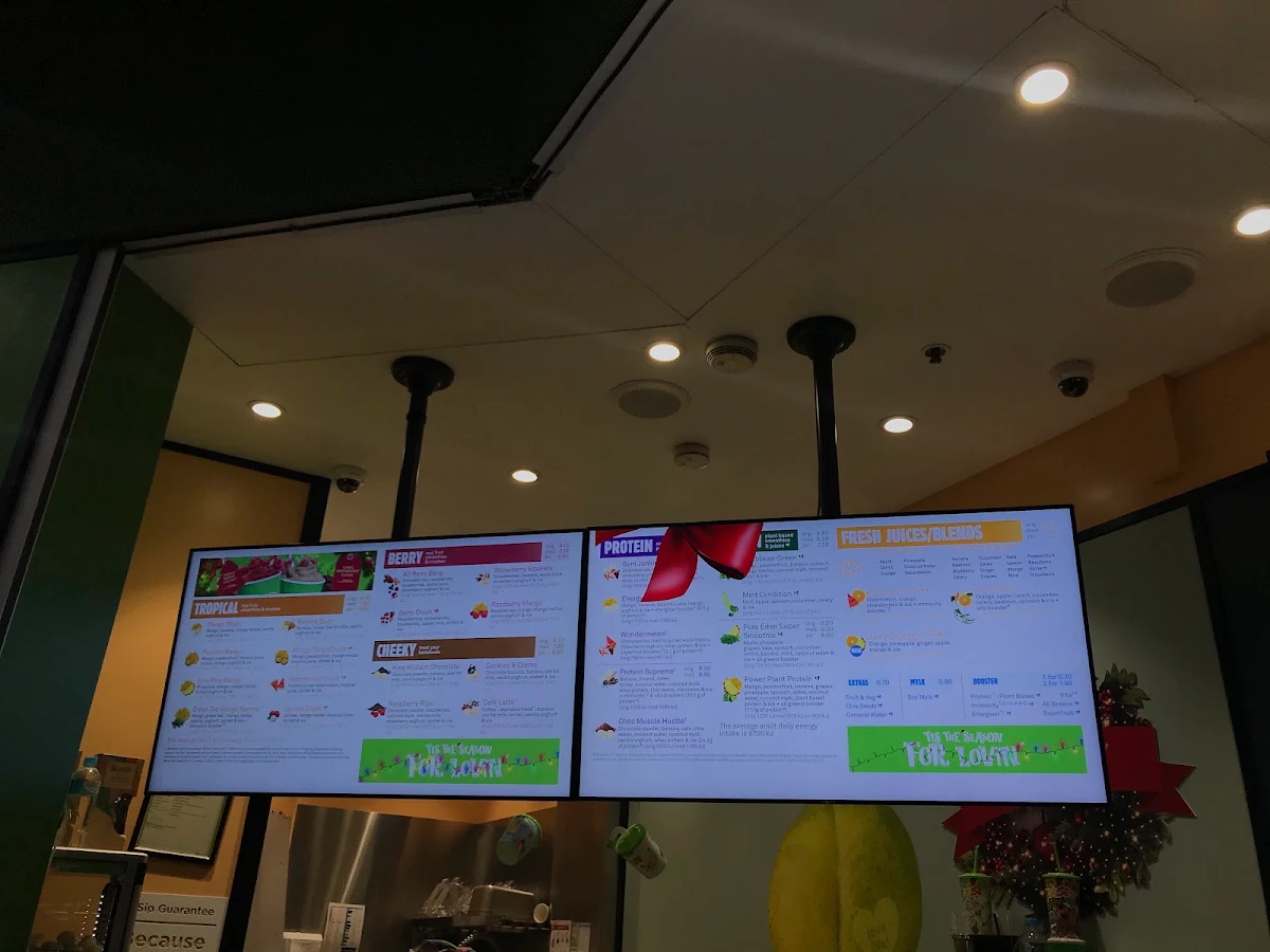 Menu, Boost Express