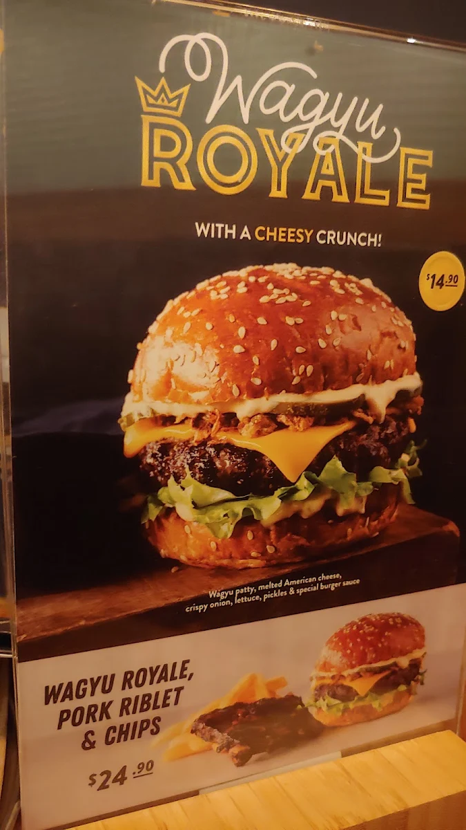 Menu, Ribs & Burgers Eastgardens