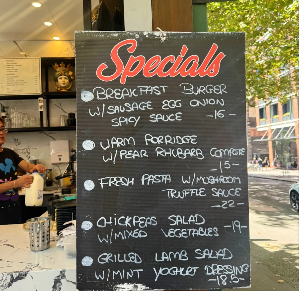 Menu, Gilli