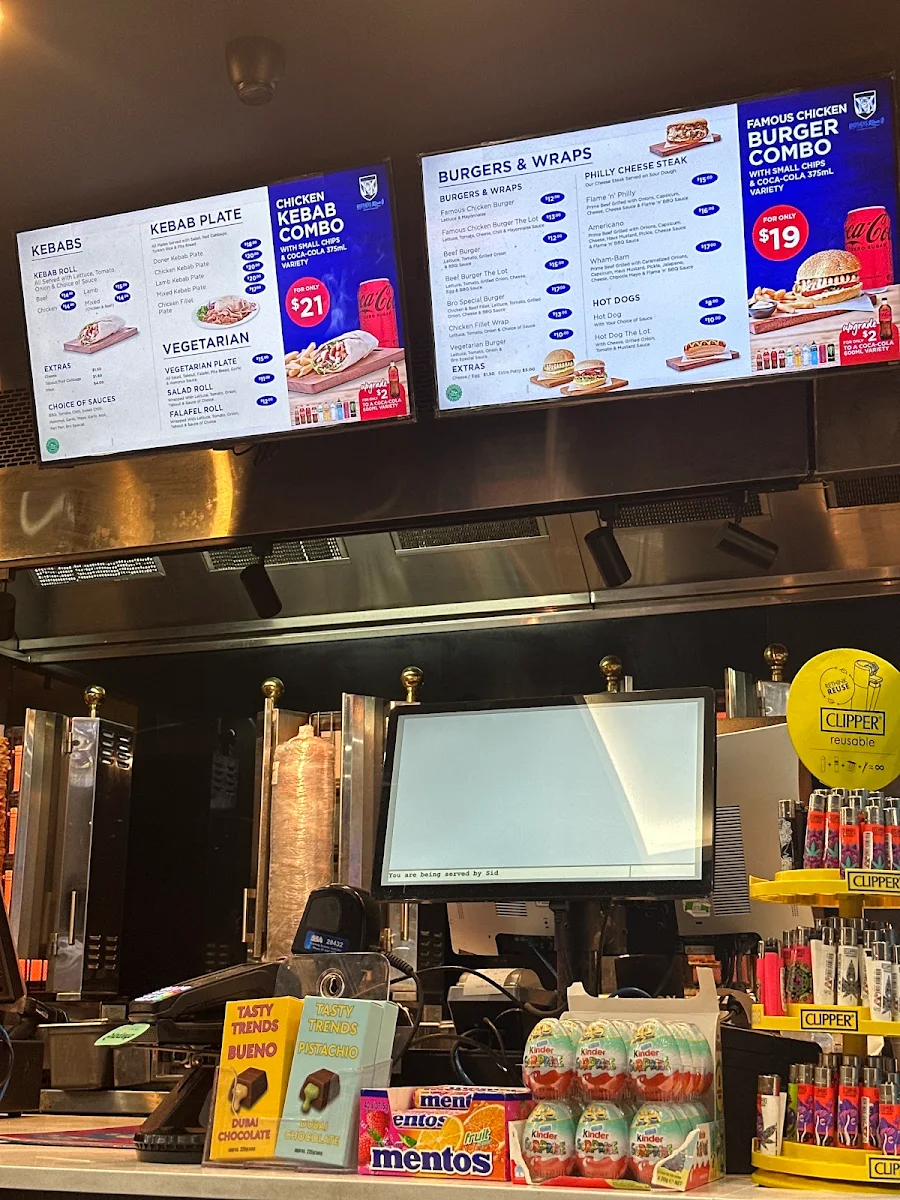 Menu, Brothers Kebab & Burgers Canterbury