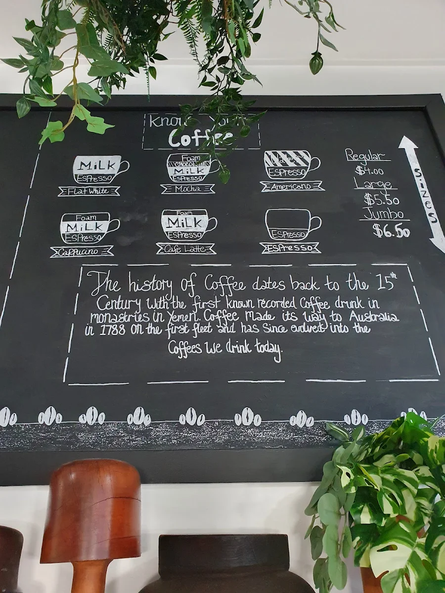 Menu, The Hatter's Cafe & Restaurant Katoomba