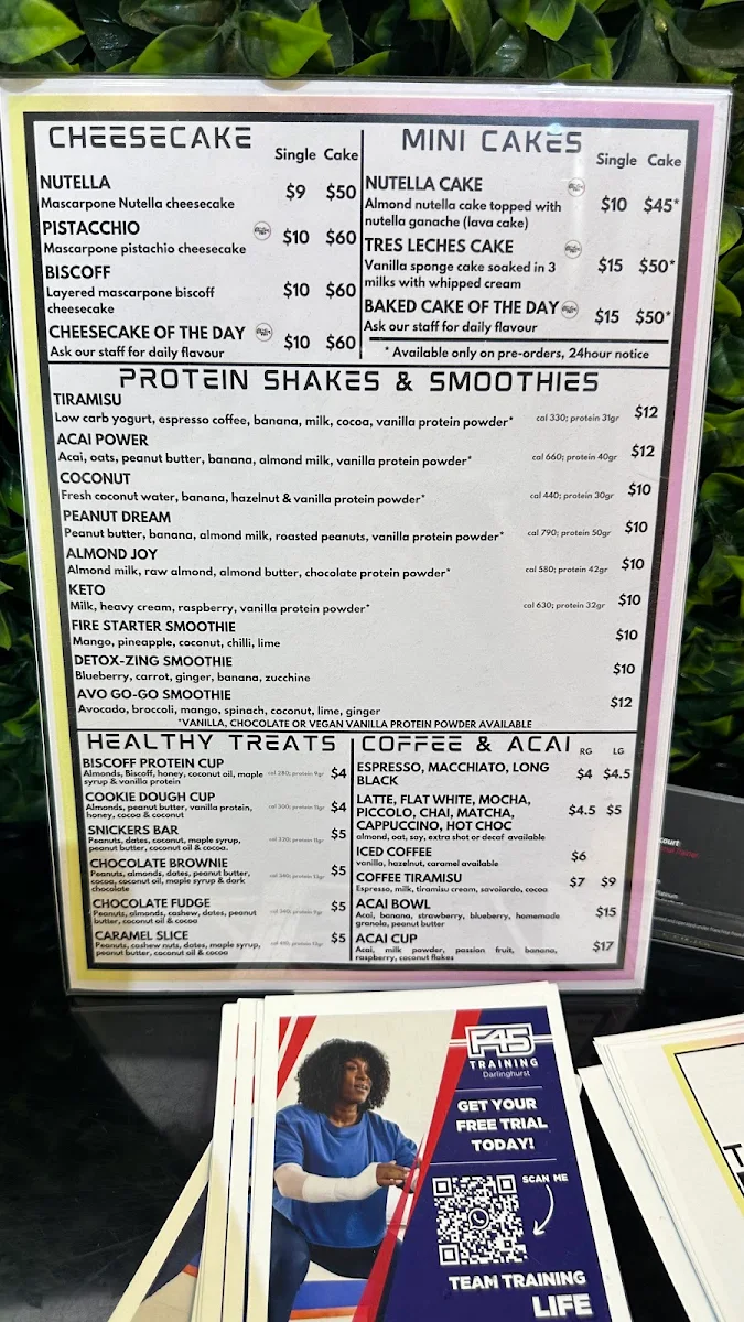 Menu, Tiramisu Lab