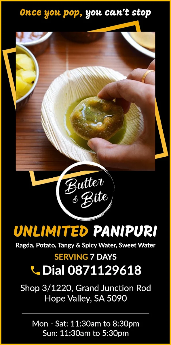 Menu, Butter & Bite