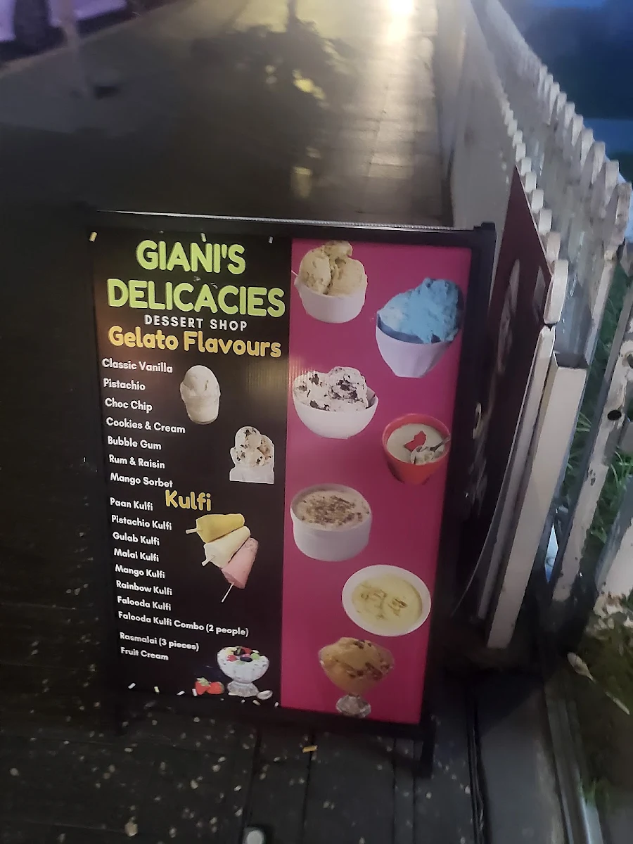 Menu, Giani’s delicacies