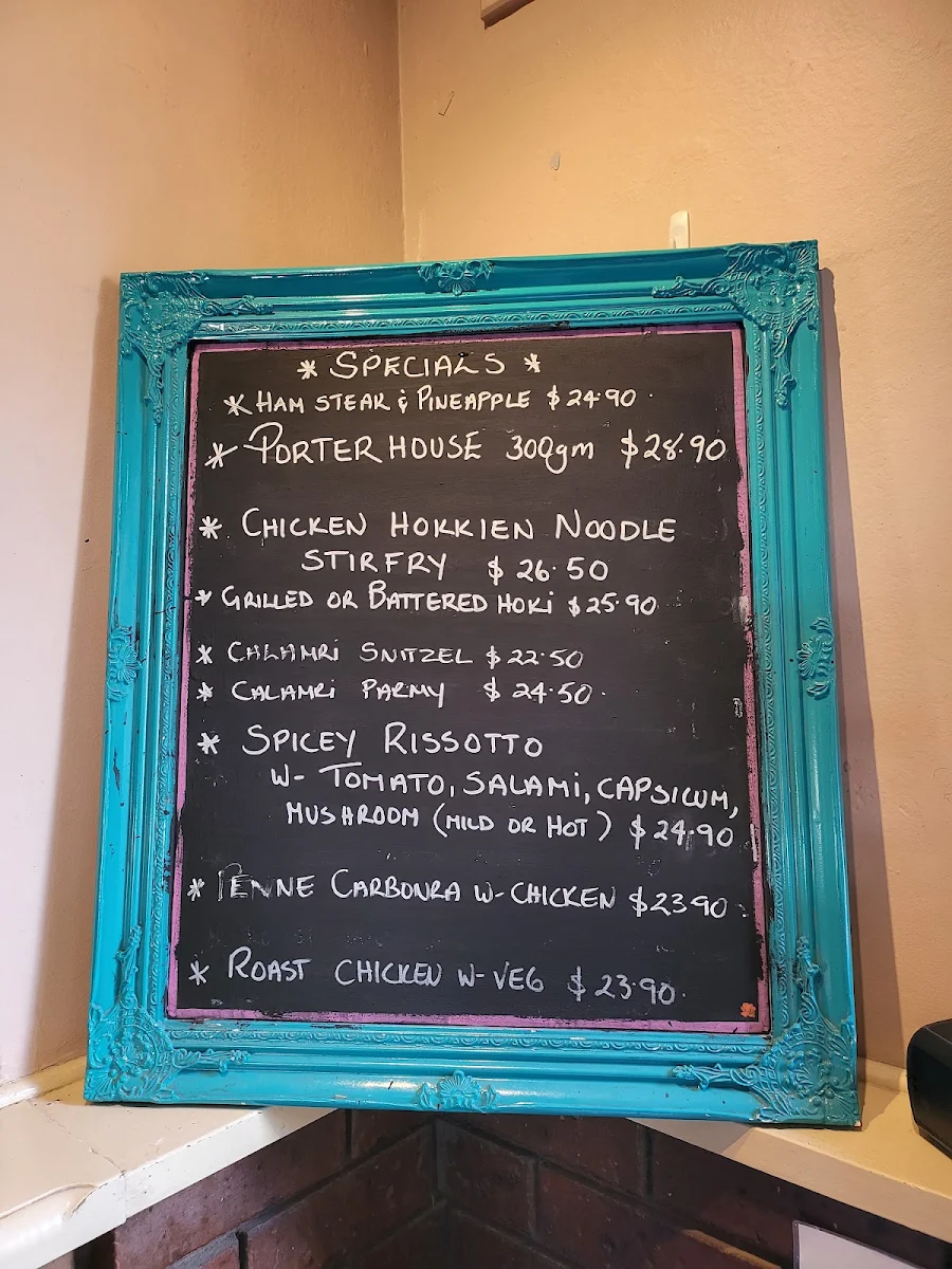 Menu, Yack Hotel